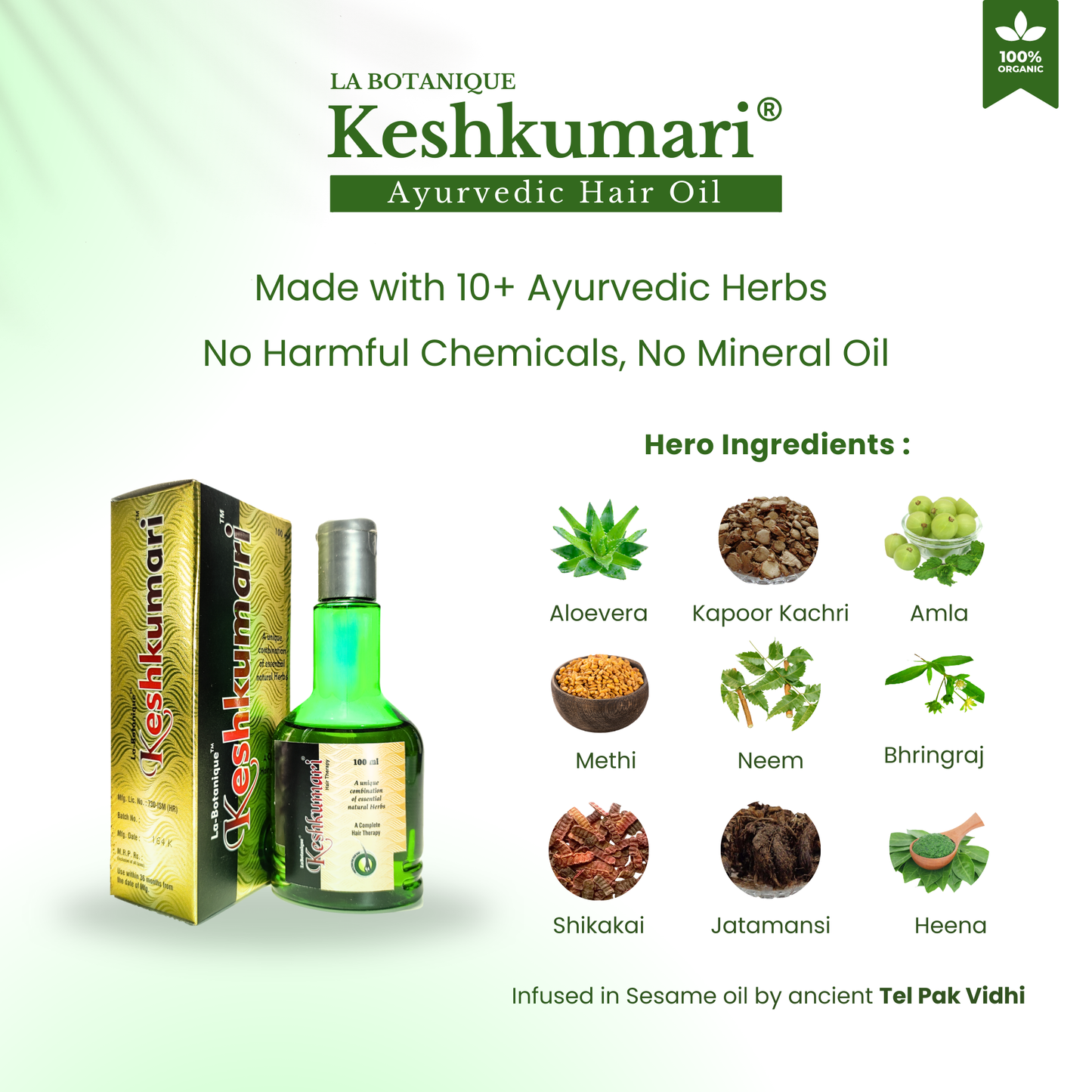 KESHKUMARI hair fall control oil- 100ml
