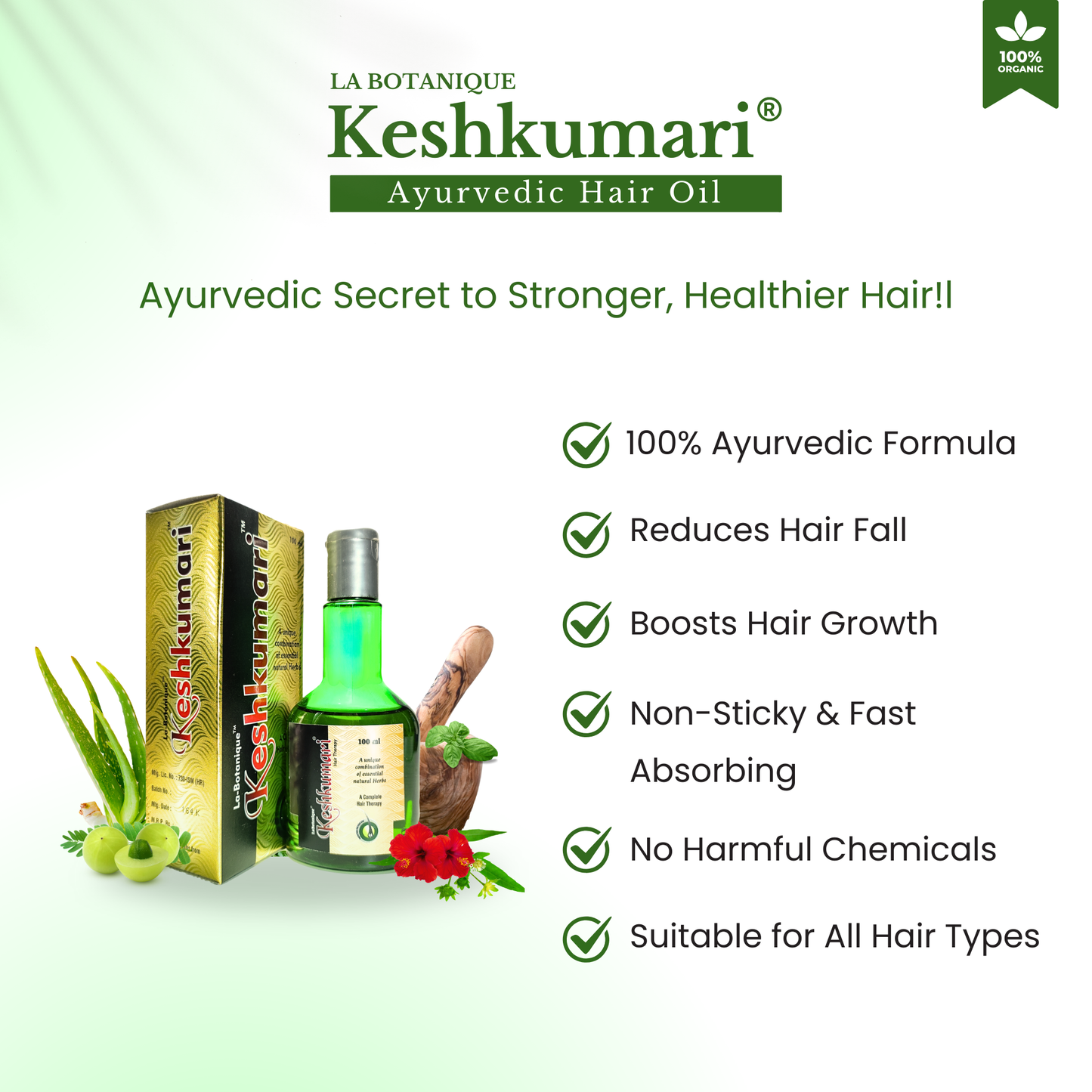 KESHKUMARI hair fall control oil- 100ml