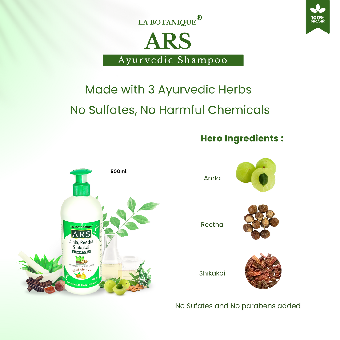 ARS hair shampoo- 500ml