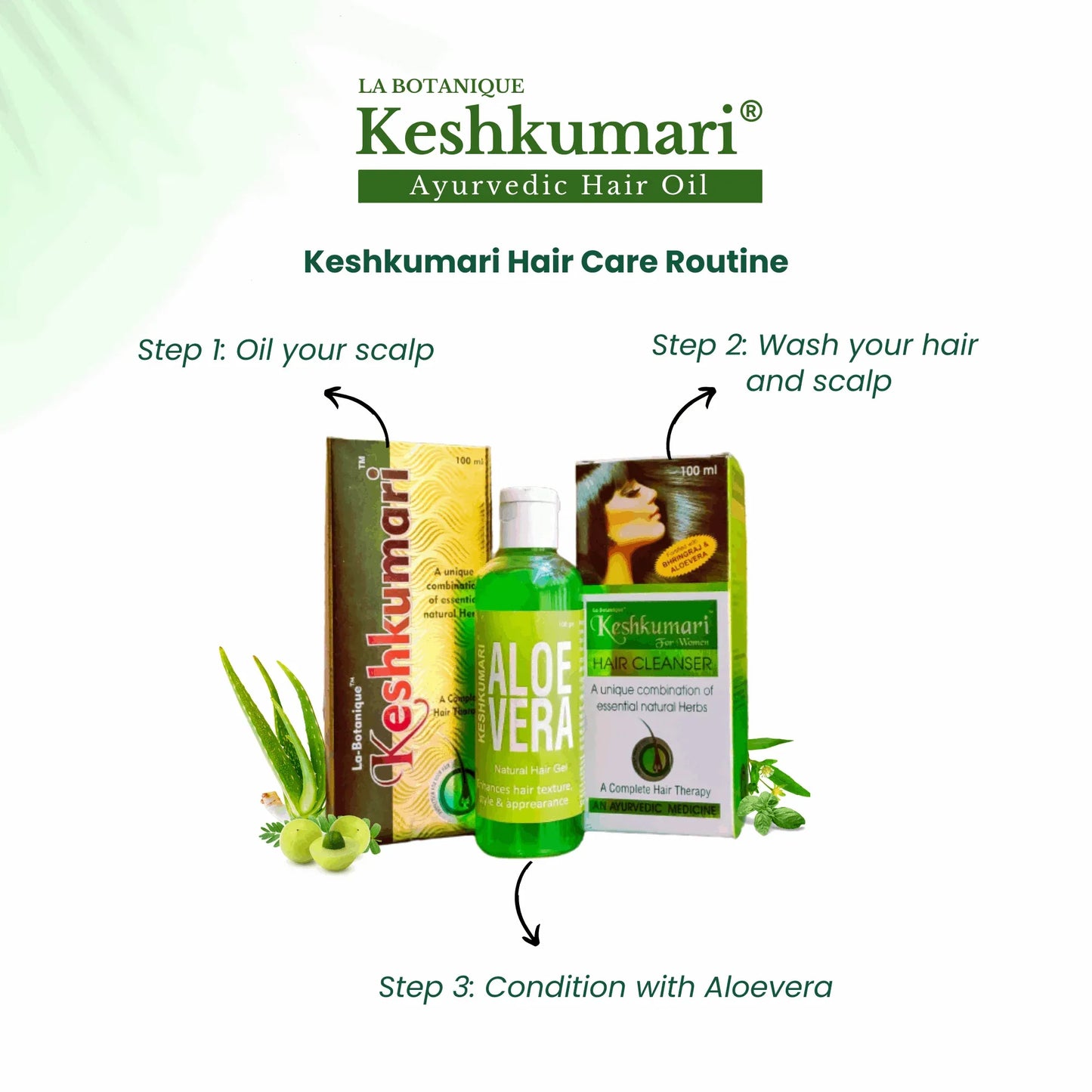 KESHKUMARI hair fall control oil- 100ml - La Botanique 