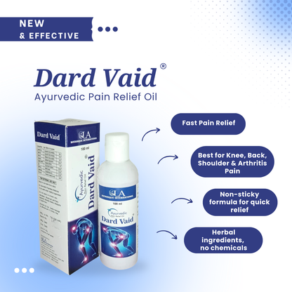 DARD VAID Pain Relief Ayurvedic Oil - 100ml | for Back, Knee, Legs, Shoulder, Muscle and Body pain