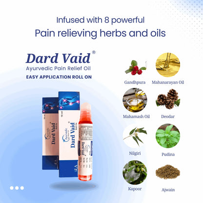 Dard Vaid pain relief Roll On (10ml)- Pack of 12 - La Botanique 