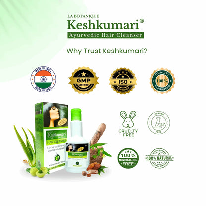 KESHKUMARI hair cleanser - pack of 2 (100ml each) - La Botanique 