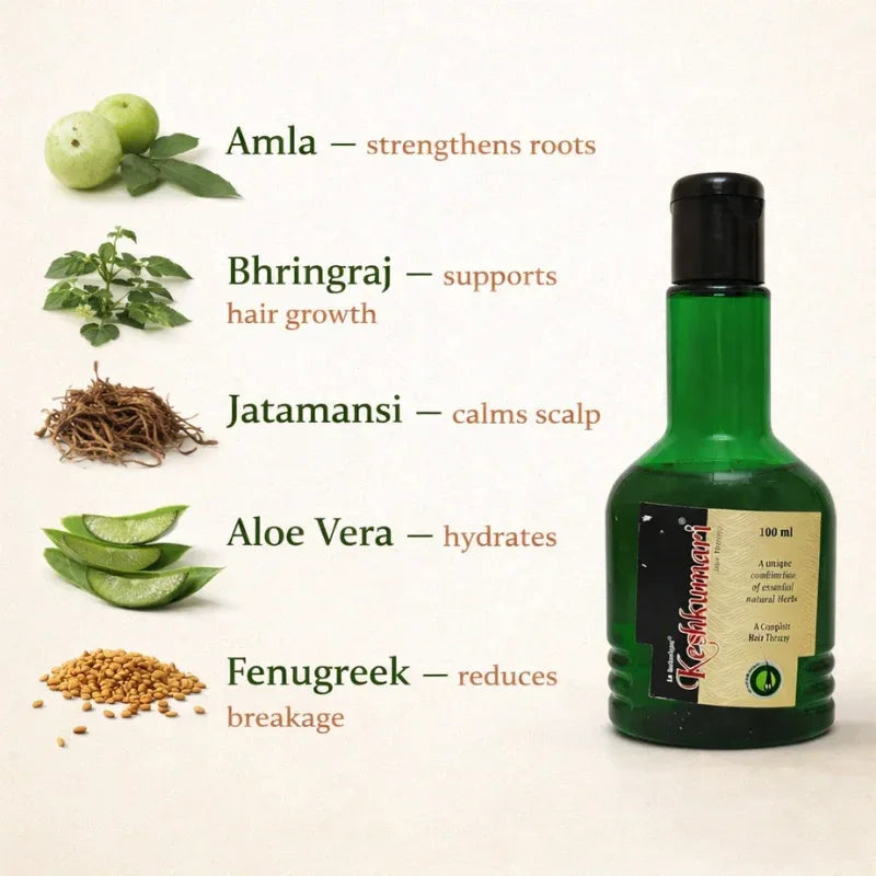 KESHKUMARI hair fall control oil- 100ml - La Botanique 